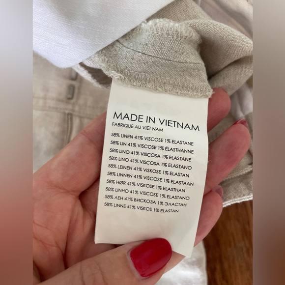 CLUB MONACO Hadarahh Pants in Flax Linen Pants Straight Leg - Picture 7 of 15